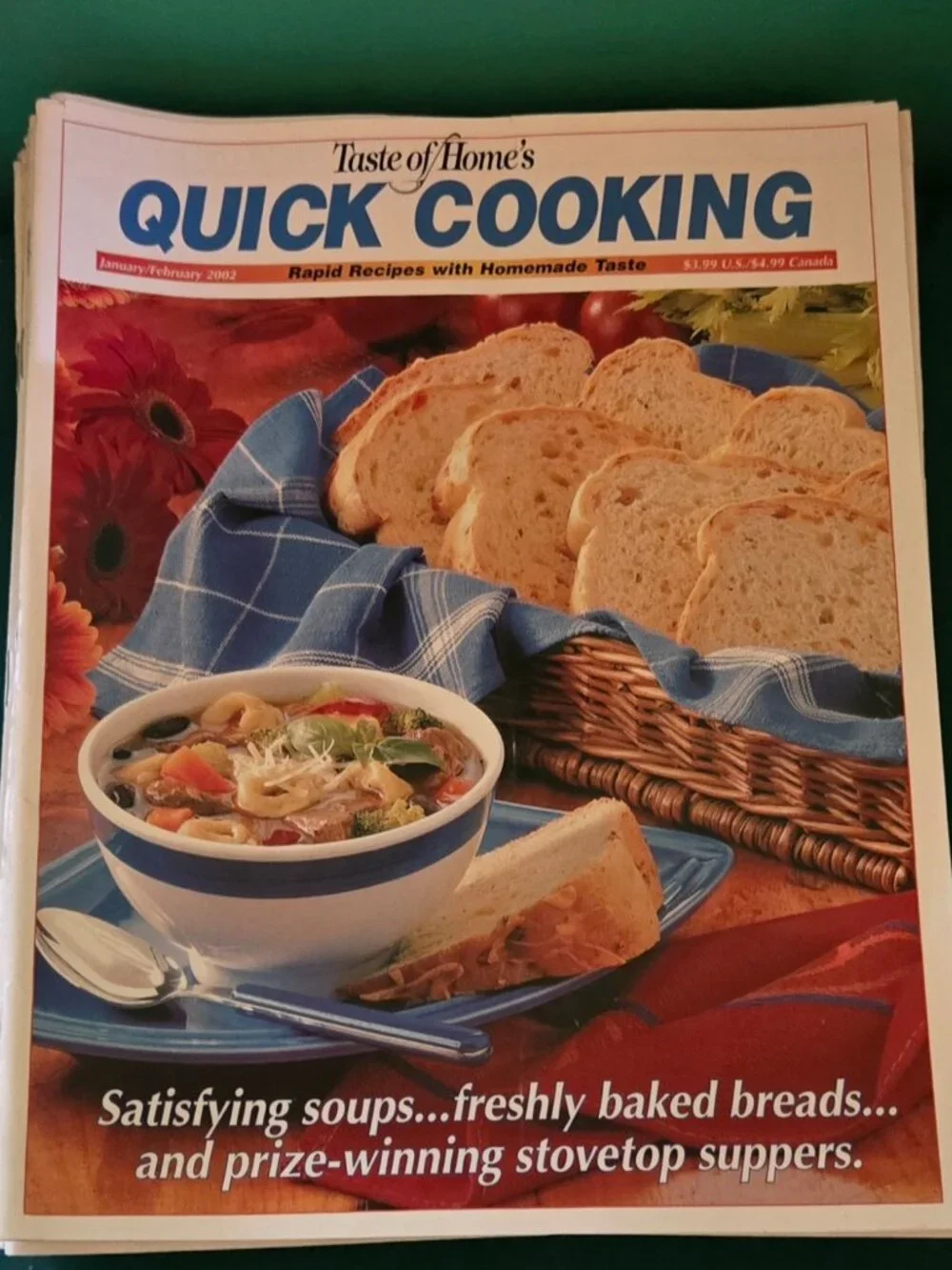 Lot of 12 Taste of Home Quick Cooking Magazines January 2002-June 2004 Vintage